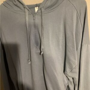 Fabletics Light Blue zip hoodie